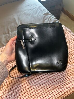 Longchamp Black Messenger Crossbody Bag